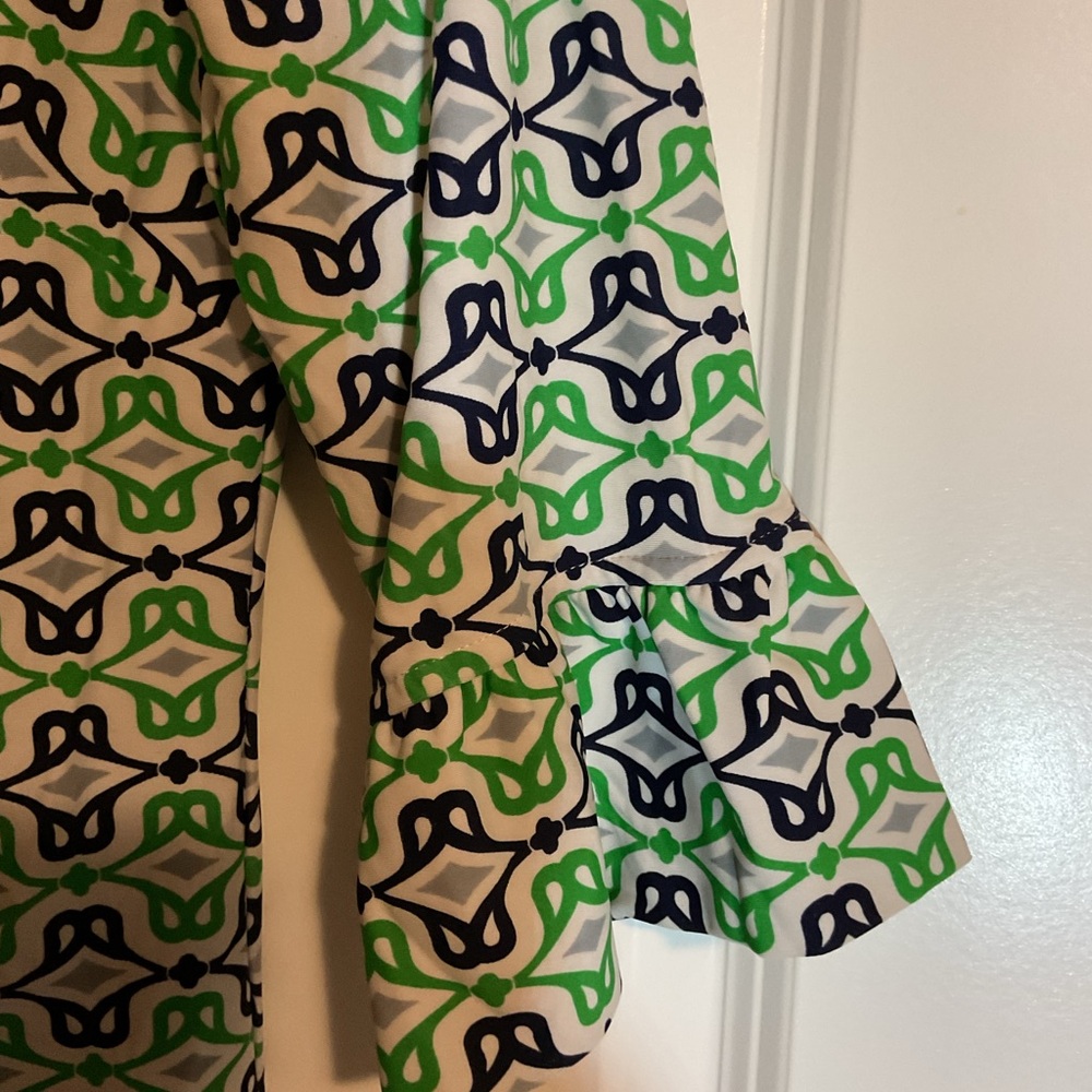Green Patterned Dress - Picture 3 of 5